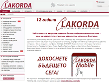 Tablet Screenshot of lakorda.com